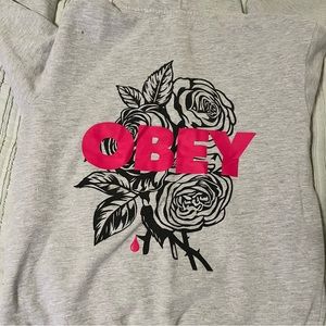 Obey flower/ rose hoodie